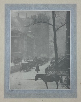 Alfred Stieglitz (American, 1864–1946) "The Street, Design for Poster"